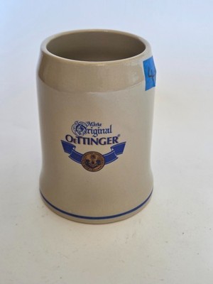 Original Oettinger Bierkrug Steingut 0,5l   Tonkrug Keferloher Blau