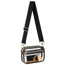 FANGSUN Clear Crossbody Bag Stadium Approved, Clear Purse for Women, Transpar...