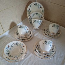 Colclough Linden  TEA SET 12 piece plus spares
