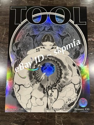 TOOL Poster DENVER January 27 2022 Ball Arena CO 305/1050🔥Peach