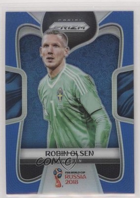 2018 Panini Prizm World Cup Blue Prizm 29/199 Robin Olsen #239 1vy