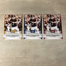 Ryan Tannehill 3 Colored Rookie Lot. 2012 Leaf Draft. Red, Blue, Gold