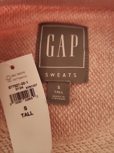 Gap Zweiteiler Jogginghose rosa Größe SM/Hoch Rundhalsausschnitt Oberteil Kordelzug neu mit Etikett  - Bild 8 von 14