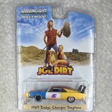 Greenlight Hollywood Joe Dirt Dodge Charger Daytona 1:64 Yellow Blue Car