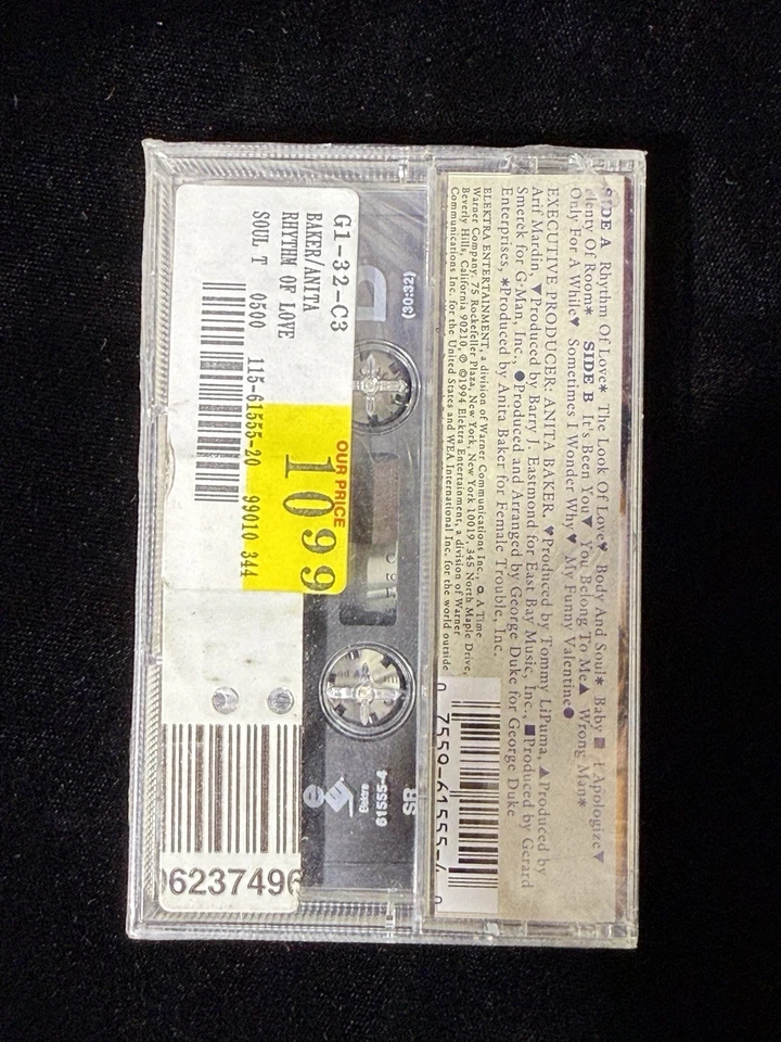 Anita Baker - Rhythm Of Love Cassette Tape 1994 Elektra. New Sealed Hype Sticker - Image 2 of 3