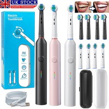 Electric Toothbrush Rechargeable Pro Rotating Brush/Toothbrush Holder Fit Oral-B
