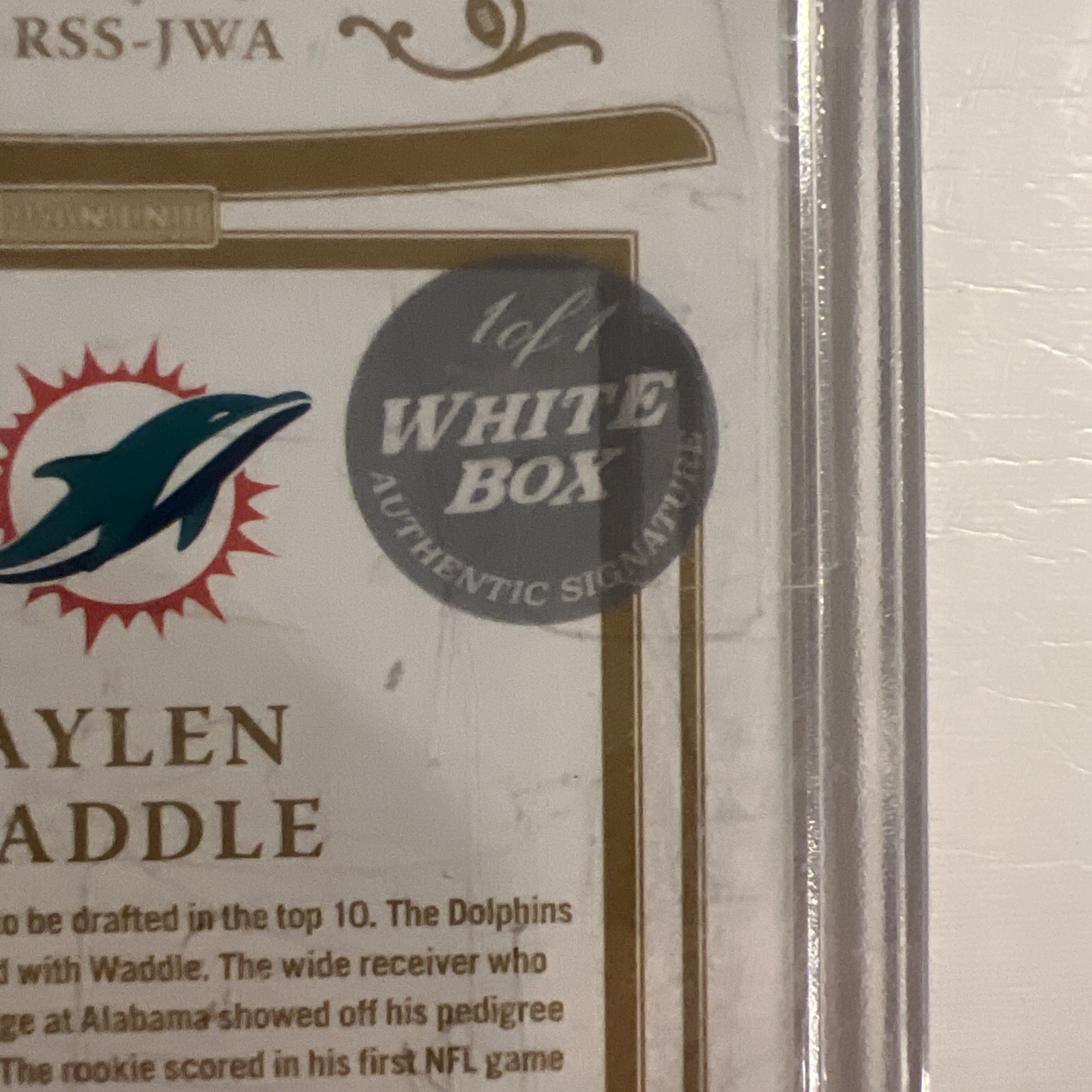 2021 Panini Jaylen Waddle Auto Flawless Rookie Signatures 1/1 White Box SSP🔥 view 13