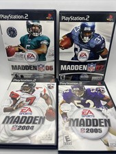 Lot of 4 Madden NFL 04 05 06 07 PS2 Sony PlayStation 2 EA Sports Games