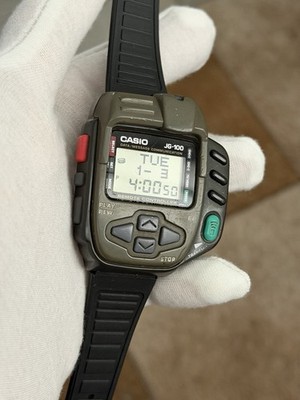 Casio JG100 Cyber Cross Vintage Watch 1994 Japan RARE #555 Fz175