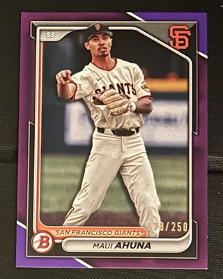 2024 Bowman Prospects Purple Border /250 Maui Ahuna #BP-26 San Francisco Giants