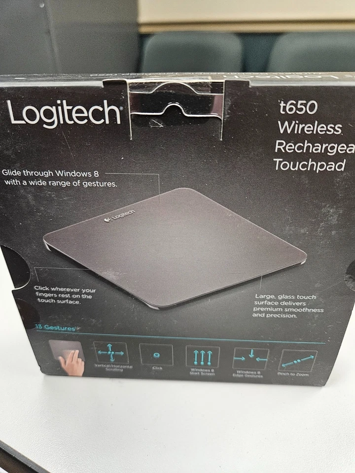 New Logitech Touchpad t650 Wireless Rechargeable Mouse Touchpad - Image 2 of 3