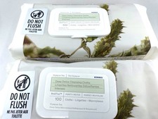 Korres Olympus Tea Deep Detox JUMBO Cleansing Cloths, 2 Packs of 100, RARE