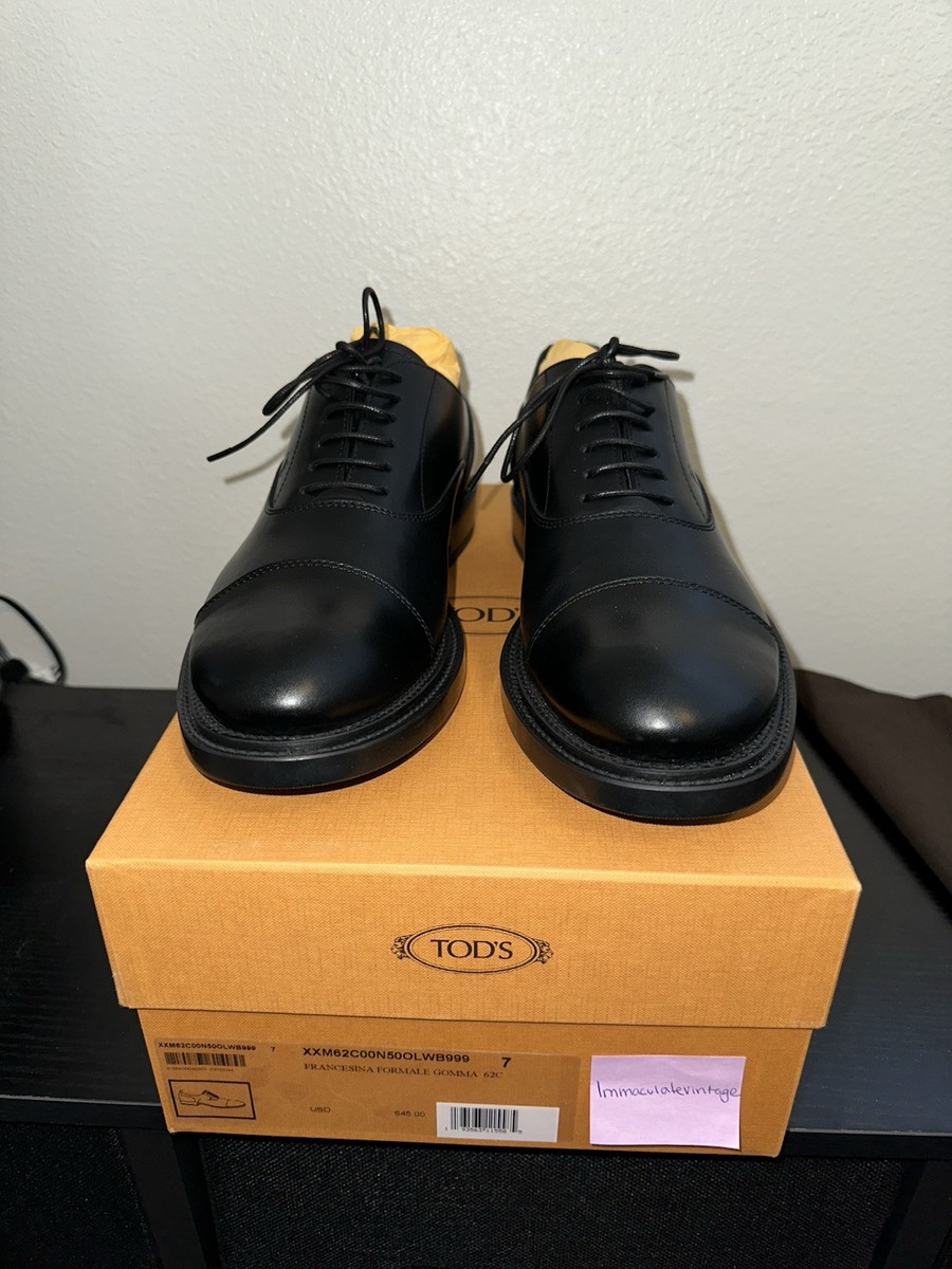 TOD’S トッズ Francesina Fondo Gomma Tod's Francesina Leather Oxfords | Saks Fifth Avenue