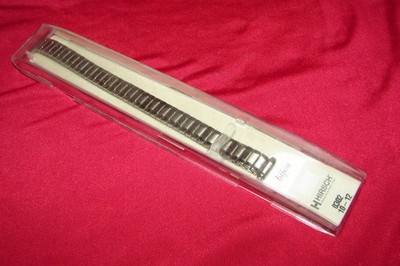 Ladies 10 - 12 Hirsch Bijou Silver Tone Twist-O-Flex Stainless Steel Watch Band