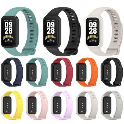 Silicone Official Same Watch Strap+Watch Frame for Band9 Active/Redmi Band 3
