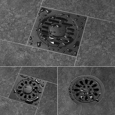 Stainless Steel Shower Floor Drain with Backflow Prevention for Bathroom Use