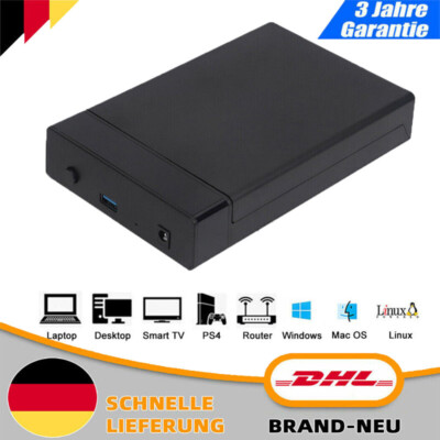 Externe Festplattengehäuse 2.5 / 3.5 Zoll USB 3.0 SATA SSD HDD Festplatten Case