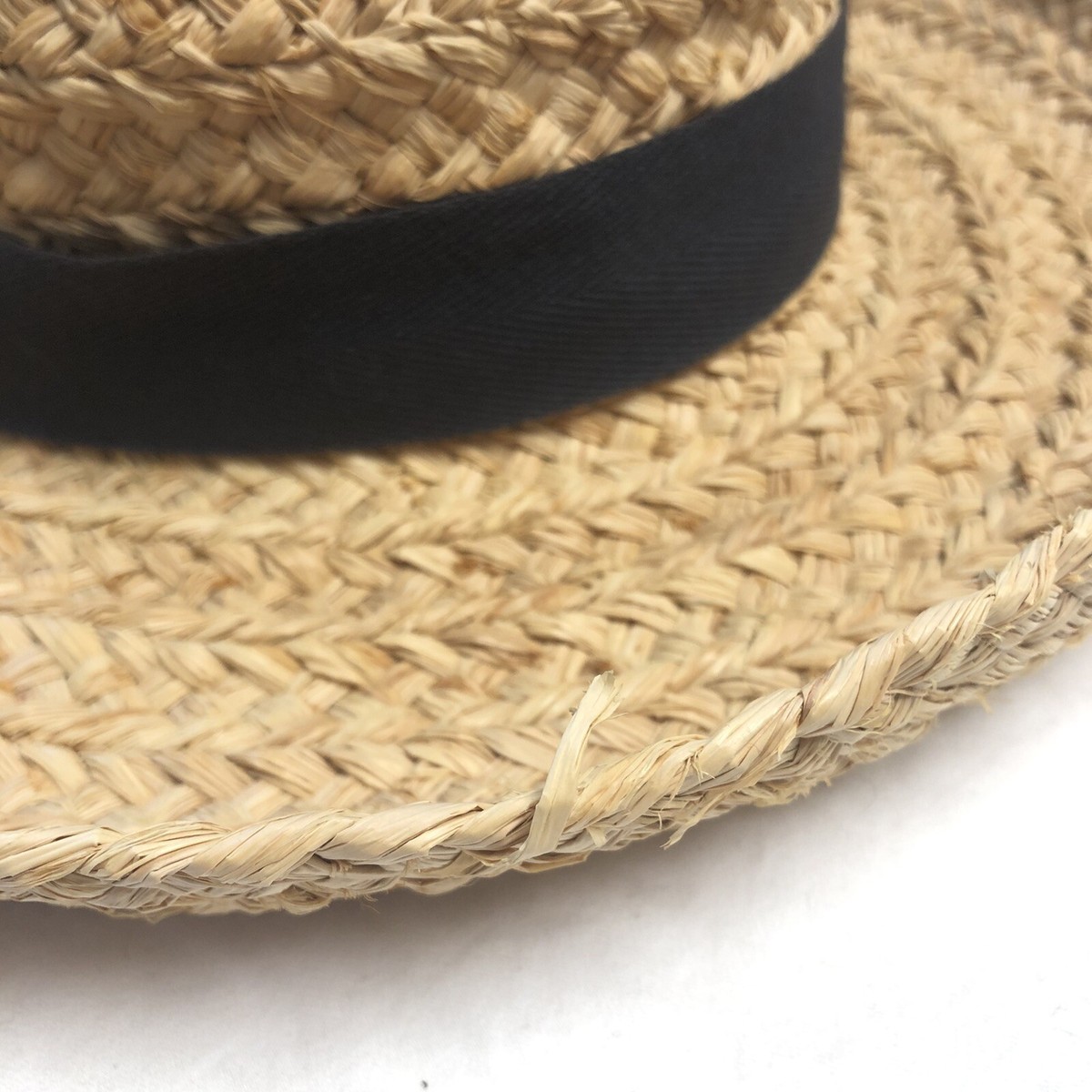 Helen Kaminski Classic 5 Bretton Straw Hat Summer Bow Flower