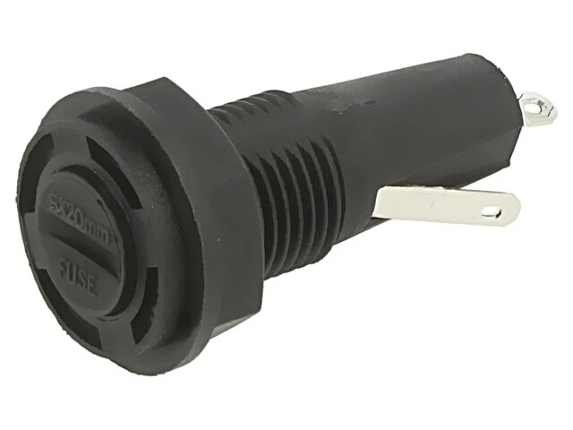 Prise BK2-HTC-607M avec couvercle fusibles cylindriques 5mm 10A 250VAC BUSSMA - Photo 1/1