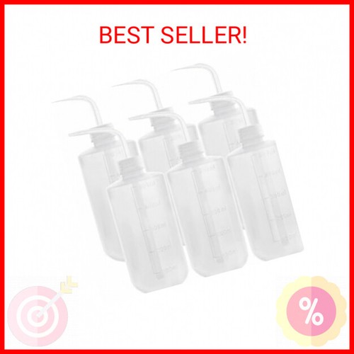 DEPEPE 6 Stück 500 ml Kunststoff Sicherheit Waschflaschen Labor Quetschflasche LDPE Squirt Bot - Bild 1 von 2