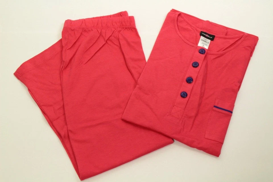 Conjunto de pijama rosa algodón pima Cosabella Dream para mujer talla S venta al por menor $94 Foto 2 de 3