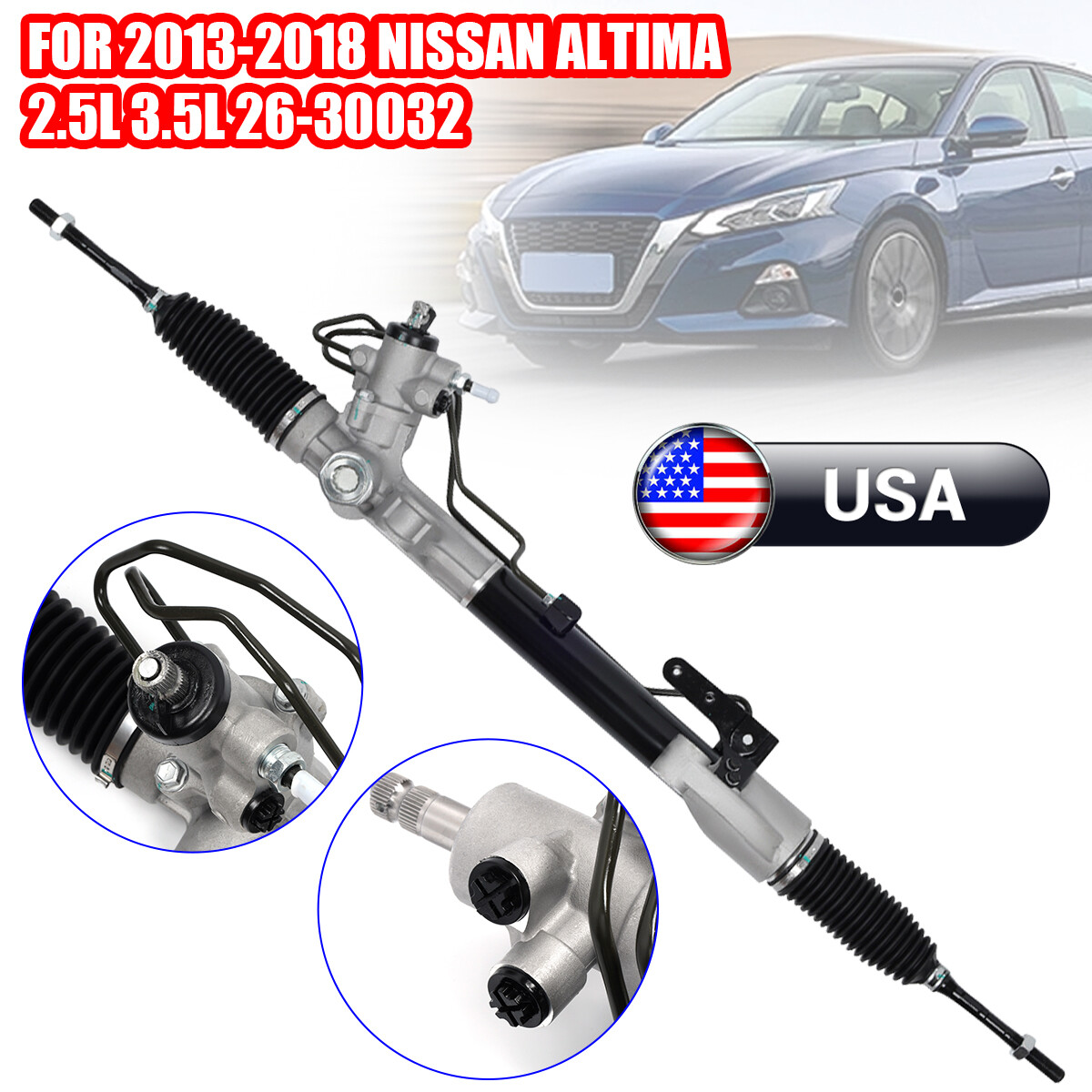 Power Steering Rack & Pinion For Nissan Altima L4 2.5L 3.5L 2630032 20132018 eBay