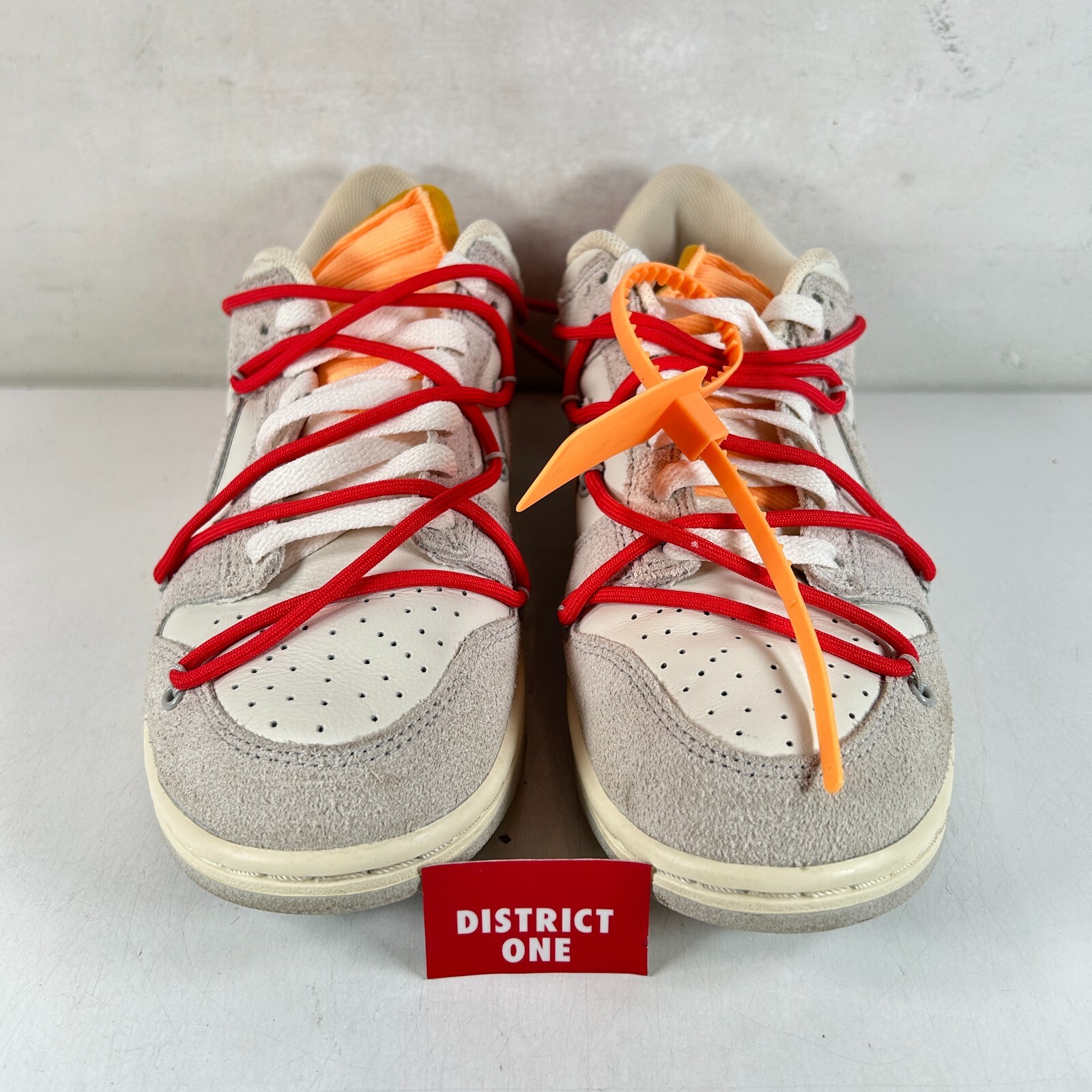 OFF WHITE X NIKE Bianco sporco x Nike Dunk Low 40 Of 50 Taglia 8 DJ0950 103