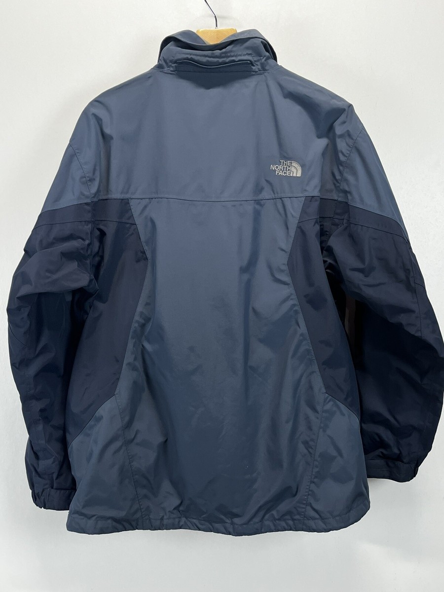 The North Face Hyvent Jacket Sz L GUC Blue Full Zip Windbreaker