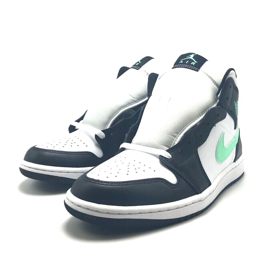 NEW* Men NIKE Air Jordan 1 Mid White / Green Glow (DQ8426