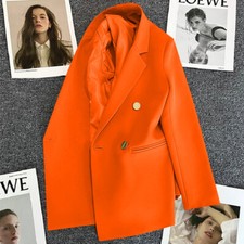 Lady Suit Jacket Top Casual Dance Performance Outwear Career Workwear Coat Multi