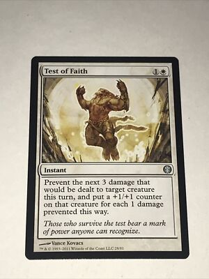 Magic the Gathering Test of Faith Card