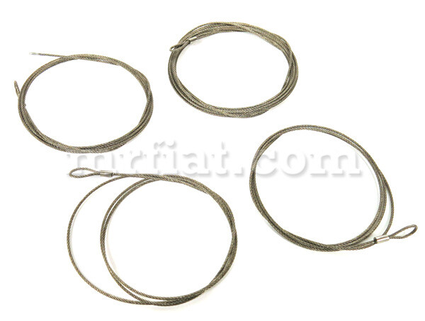 Ferrari 206 246 GT GTS Front Hood Fuel Lid Trunk Pull Cable Set New