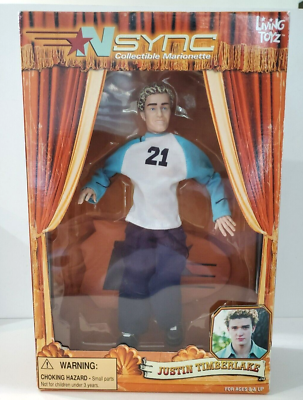 Justin Timberlake NSYNC Collectible Marionette Doll Living Toyz