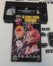 Oleg Taktarov Ken Shamrock Marco Ruas +2 Signed UFC 7 VII 1995 VHS Tape PSA/DNA