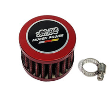 RED 12MM RACING MINI AIR ENGINE OIL BREATHER FILTER FOR HONDA CIVIC B20 B16 B18