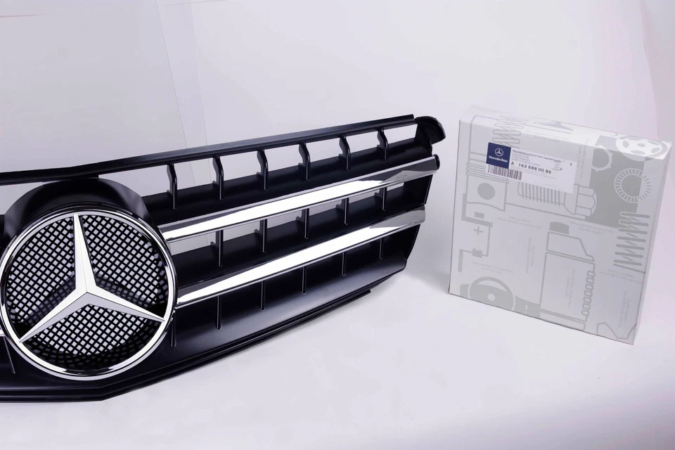 2008 09 10 for Mercedes C250 C280 C300 C350 W204 Grille Matte Black Pre-Facelift - Image 4 of 4