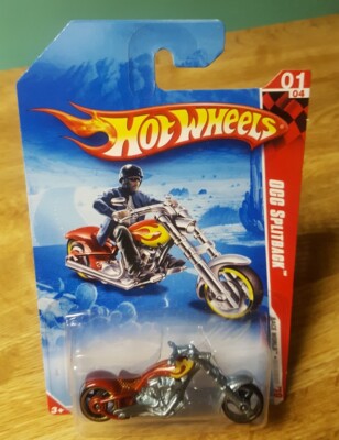 ミニカー Hot Wheels OGC Splitback 2008 Hot Wheels OCC Splitback Chopper Red with Flames 1:64 Scale
