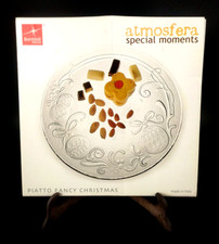 Set 12 Sottopiatti Bormioli Atmosfera Natalizia Vetro Trasparente 30cm