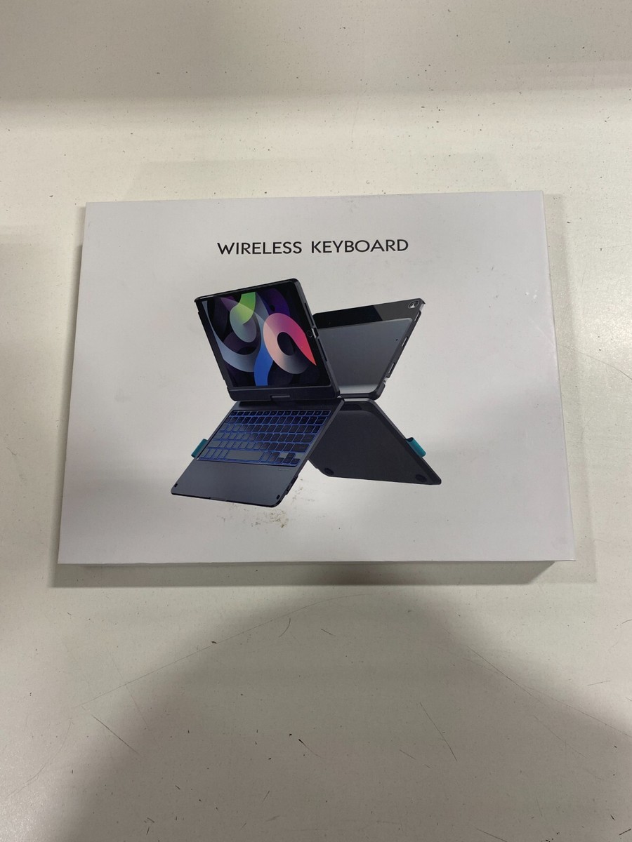 Wireless Keyboard Blue Backlit For iPad Air 4th