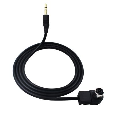 3.5mm AUX Audio Jack Cable Adapter For Alpine CDA-9855R CDA-9812RB CDA-9852