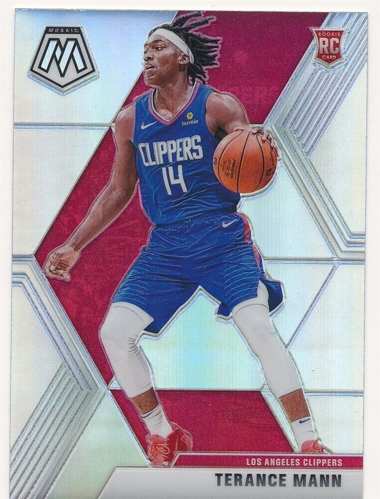 TERANCE MANN 2019-20 PANINI MOSAIC SILVER PRIZM #246 RC ROOKIE CLIPPERS MINT