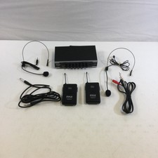 Pyle Pdwm2122 Black Home & Office Uhf Wireless Microphone System Used