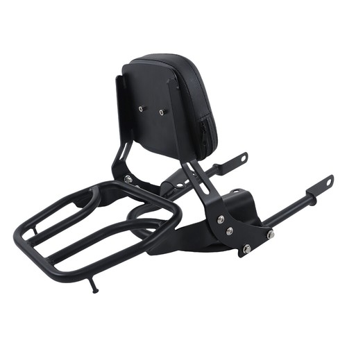Backrest Sissy Bar w/ Luggage Rack For Bonneville T100 T120/Black 2016-2024 - Picture 8 of 17