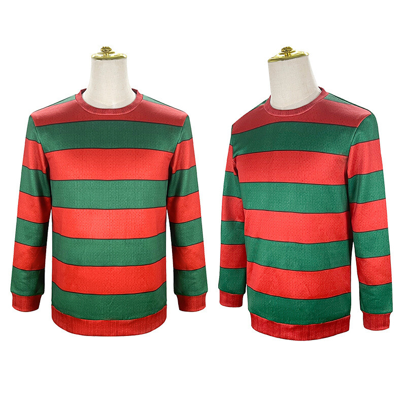 Freddy Krueger Cosplay Sweater Horror Costume A Nightmare On Elm
