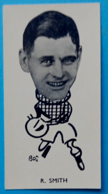 BOB SMITH AYR UNITED CELTIC SINCLAIR WELL KNOWN FOOTBALLERS 1938 CARD No 381