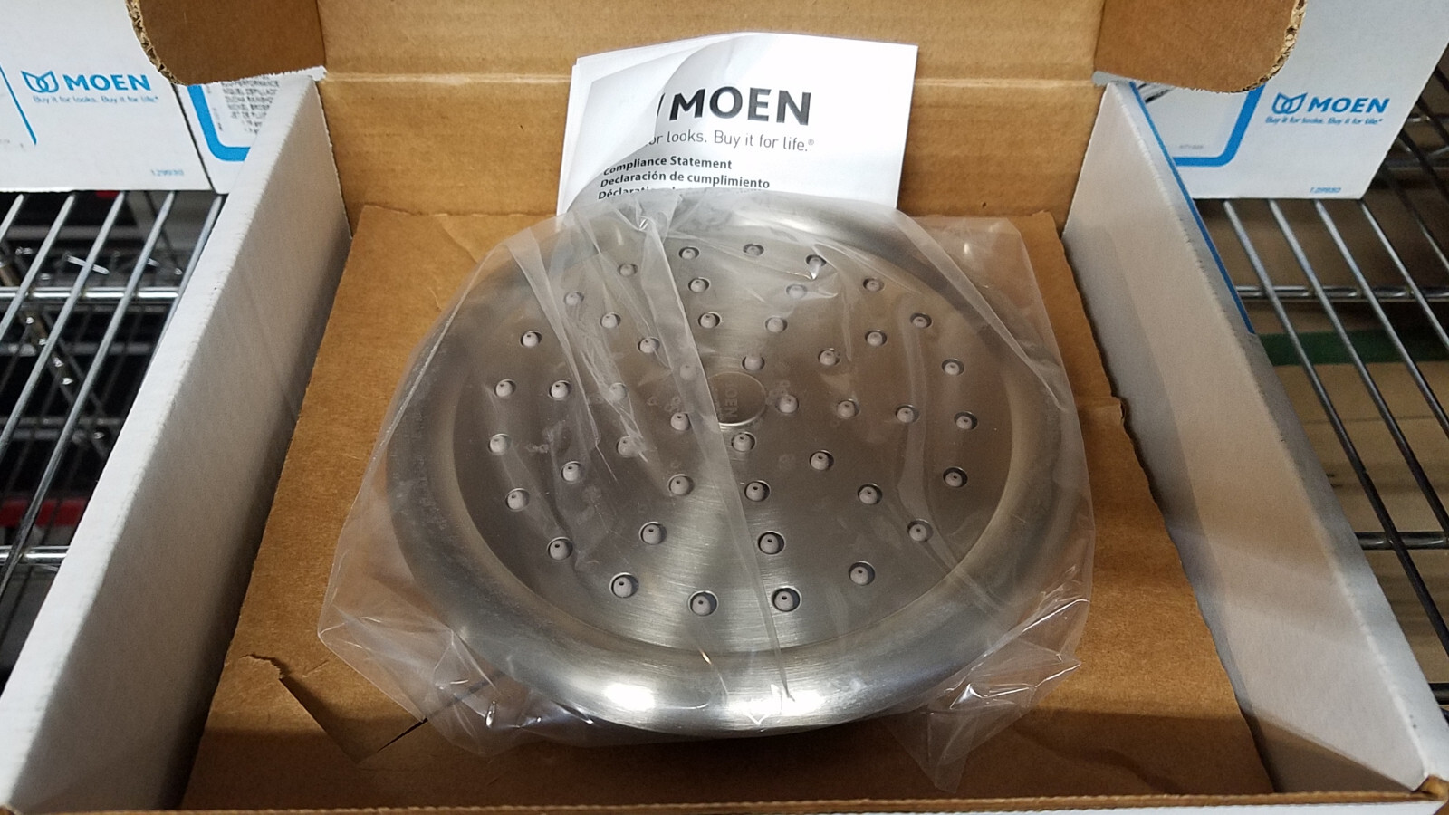 Moen S6310EPBN ExactTemp 7" Rainshower Showerhead Brushed Nickel WaterSense