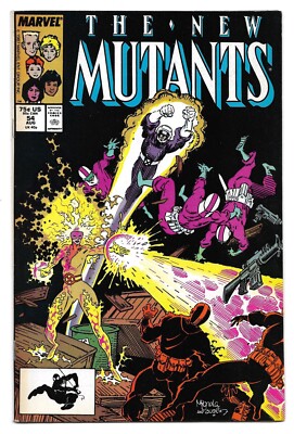 New Mutants #54 (Vol 1) : VF/NM : ''Rat Race'' : Viper, Super Samurai