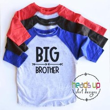 Big Brother Raglan Shirt Toddler Boy New Baby Announcement Sibling tshirts Gift