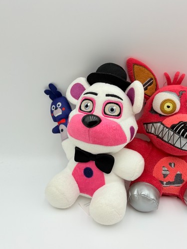 Funko FNAF Plush Lot Figures Chica Nightmare Freddy Game Over Lefty Puppet - Picture 2 of 8