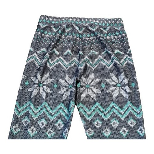NOBO Girls Leggings Knit Print Geometric Green Gray Sz 12 - Picture 5 of 8